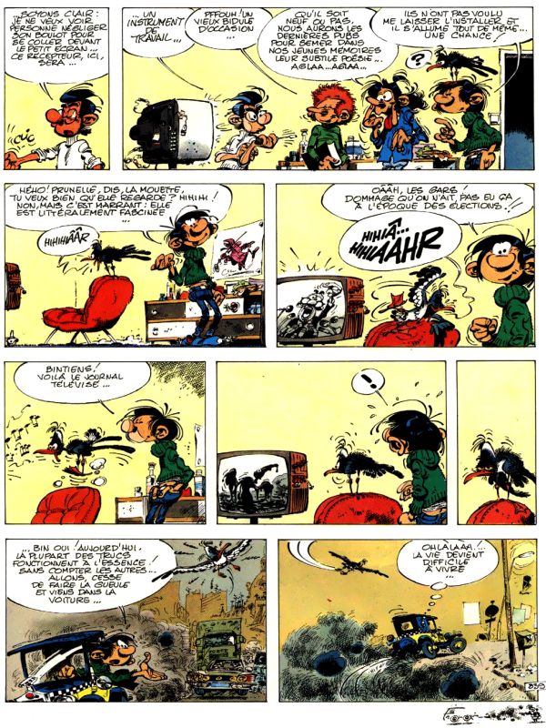 Le gag du jour de Gaston Lagaffe
