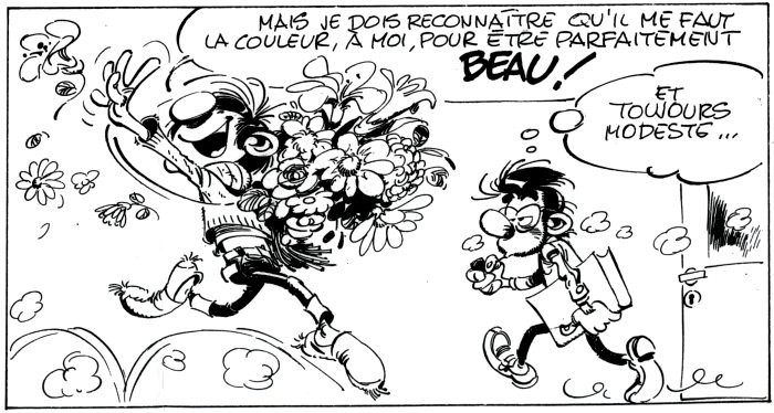 La mise au propre planche Gaston Lagaffe