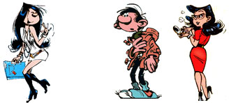 Les personnages de gaston lagaffe